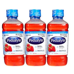 Pedialyte Oral Electrolyte Solution - Strawberry - 1 lt (Strawberry, 3 pack)