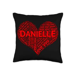 In My Heart Forever by The LACOCA Shop Because I Miss You, Remember Me Love Gift (Danielle) Throw Pillow, 16x16, Multicolor