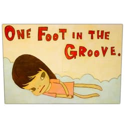 WDHBI HEKA Yoshitomo Nara Poster One Foot In The Groove Wall Art Yoshitomo Nara Canvas Painting Yoshitomo Nara Prints For Deco Picture 15x20cmx1 No Frame