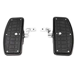 GUAIMI Motrocycle Floorboards Foot Pegs Adjustable Compatible with Vulcan VN400 Vulcan 800 Vulcan 400 -Indian Skull-Black