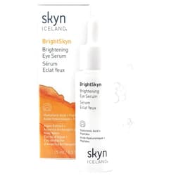 Skyn ICELAND Brightening Eye Serum, Peptides And Hyaluronic Acid Treatment, Helps Smooth Wrinkles, Improve Elasticity And Brightness. Lightweight Hydrating Formula For Under Eye Area, 0.4 Fl Oz