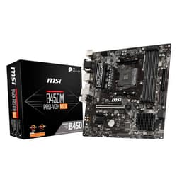 MSI ProSeries AMD Ryzen 2ND and 3rd Gen AM4 M.2 USB 3 DDR4 D-Sub DVI HDMI Micro-ATX Motherboard (B450M PRO-VDH Max)