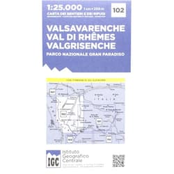 Italian Edition by Unknown (Author) IGC Italien 1 : 25 000 Wanderkarte 102 Valsavarenche: Valsavarenche / Val di Rhêmes / Valgrisenche / Parco nazionale Grand Paradiso