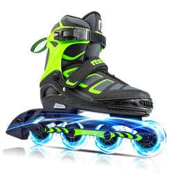 NYCTUS Inline Skates for Kids and Adults, Adjustable Inline Skates for Girls and Boys, Roller Skates for Women and Men with Full Light up Wheels