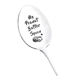 RFTWXHPN Peanut Butter Gift Spoons for Women Men Funny My Peanut Butter Spoon for Dad Wife Cofee PB Lovers Gifts for Him Her Christmas Birthday Gift for Peanut Butter Lovers Gift Spoon