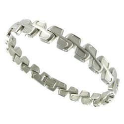 Rochet Roma Infinity Track Moto GP Solid Stainless Steel Modern Elegant Mens Bracelet