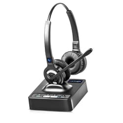 Leitner LH275 2-in-1 Wireless DECT Headset with Mic – Computer and Telephone Compatible – NOT Bluetooth – 5 Year Warranty