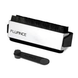 Fluance Vinyl Record & Stylus Cleaning Kit with 2-in-1 Anti-Static Carbon Fiber & Soft Velvet LP Brush and Stylus Brush (VB52)