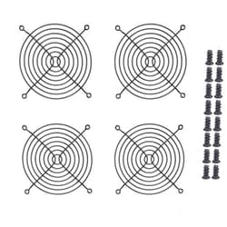 Easycargo 4pcs 120mm Fan Grill 120mm Guard Black with Screws (Black 120mm)