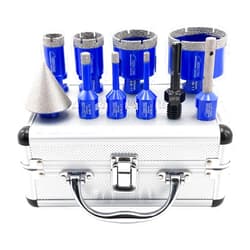 SHDIATOOL Diamond Drilling Core Bits Set Chamfer Bits for Porcelain Tile Marble Ceramic Granite Milling Kit 5/8-inch-11 10pieces