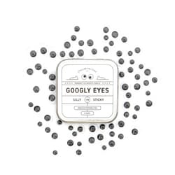 Stellar Factory Googly Eyes: Emergency Use Adhesive Eyeballs in Giftable Steel Tin - 150 pcs, 3 Sizes
