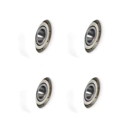 uxcell 608ZZ Ball Bearing Guide Pulley Roller Round Wheel 8x32x12mm Double Metal Shielded (GCr15) Chrome Steel Bearings 4pcs