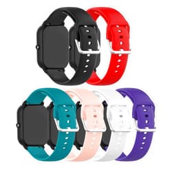 E ECSEM Bands Compatible with YONMIG ID206 Replacement Wristbands Accessory Colourful Silicone Bracelet Quick Release Strap Arm Bands for YONMIG ID206 Smartwatch, Soft and Durable