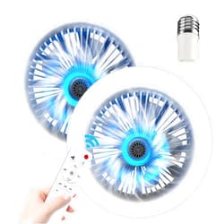 Lvkakmox Socket Fan Light - 2 Pcs Socket Fan Ceiling 10