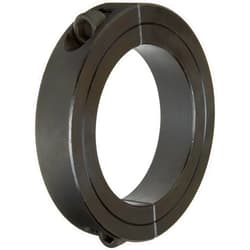 Climax Metal 2C-250 Steel Two-Piece Clamping Collar, Black Oxide Plating, 2-1/2