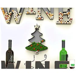 HOUSE VINES WWW.HOUSEVINES.COM Clearance ~ Christmas Tree Shaped Metal Cork Holder - Wine Cork Crafts - Decorative Wine Cork Holders - Gifts for Wine Lovers – Christmas DIY Decoration - by HouseVines