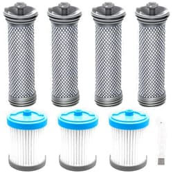 Rjnlsc Replacement Vacuum Filter Replacement Kit for Tineco A11 Hero, A10 Hero, A10 Master, A11 Master PURE ONE S11, PWRHERO11 Snap S11 S15 Cordless Vacuum Cleaner, 4 Pack Pre-Filters, 3 Pack Post-Filters