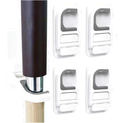 Tinkeep Mop Holder Wall Mounted Broom Holder for the Wall Door Broom & Mop Grippers Self Adhesive Broom and Dustpan Hanger Mops Rakes Holder Organizer 4 pcs