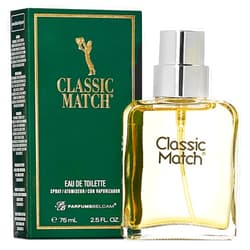 PB ParfumsBelcam Classic Match Green Eau De Toilette Spray for Men – Fresh Chypre Cologne, Bergamot, Basil, Musk, Long-Lasting Masculine Fragrance, Signature Scent – 2.5 Fl Oz