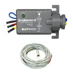 Morningstar Corporation Morningstar SunKeeper 12A Solar Charge Controller for 12V Batteries with Remote Temperature Sensor