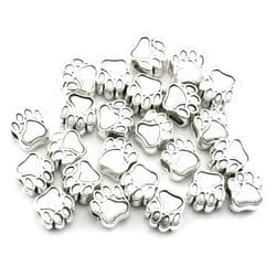 Lind Kitchen Dog Paw Footprint Charms Vintage Big Hole Beads DIY Necklace Bracelet Jewelry Findings Making Accessories
