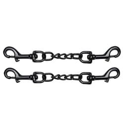 DEYACE Metal Dog Collar Safety Clip, 2 Pack Heavy-Duty Backup for Prong Collar, Dog Harness Collar Connector 8inch