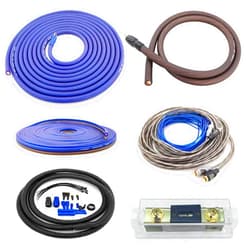 Zhevrax 4 Gauge 100% Copper OFC Complete Amplifier Wiring Kit | True Spec 4 AWG (American Wire Guage) for Automotive Car Audio Subwoofer Amp Install (incl Power Ground Cable RCA Speaker Remote Wires)