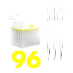 Kashi Scientific 1000 uL Universal Racked Laboratory Pipette Tips, Sterile Dnase/Rnase Free, Pyrogen Safe [1000ul, Non-Filtered, 96 Tips]