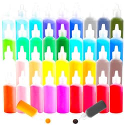 Niurewan 38 PCS Sand Art,1.25oz Colored Sand Art Bottles,Sand Arts and Crafts Kit,Scenic Sand for Kids,Painting,Crafts,DIY,Wedding Decor,Decorations