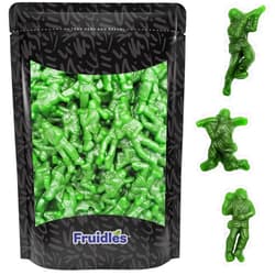 Fruidles Green Apple Patriotic U.S Army Guys Gummi Candy Military Heroes Freedom Fighters Holiday Treats, Delicious Gummy Candy, Fun and Festive Holiday Snacking, Party Favor (1 Pound)