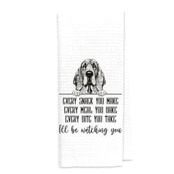 Dibor Bloodhound Dog Kitchen Towels, Bloodhound Gifts Dish Towels Dishcloth, Funny Dog Every Meal You Make Cloth Hand Towels Tea Towels for Bathroom Kitchen, Gifts for Dog Lovers, 16x24 Inches