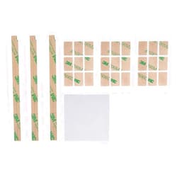 Baffo Removable Adhesive Strips for Privacy Screen Replacement Set of Holder Tabs，Plastic Slide Mount Holder Tabs for Laptop or Computer Monitor Privacy Filter with a Cleaning Cloth by Baffo