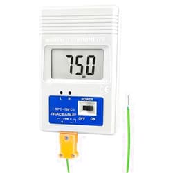 Digi-Sense Traceable Remote-Monitoring Thermocouple Thermometer with Calibration; Fahrenheit