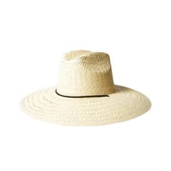 Brixton Bells Extra Wide Brim Straw Fedora Hat