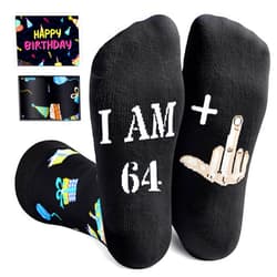 Zmart Senior Birthday Gifts Ideas - Birthday Socks for Elderly 80 85 90 Year Old