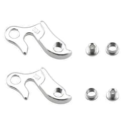 E-outstanding 2PCS Aluminium Alloy Rear Gear Derailleur Hanger, Mountain Road Bike Universal Transmission Rack Bicycle Rack (number 1)