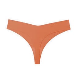 Meqoj Sexy Low Waist Ice Silk Nude Seamless Pure Cotton Crotch Breathable T-Type Panties Women'S Sexy One-Piece Panties