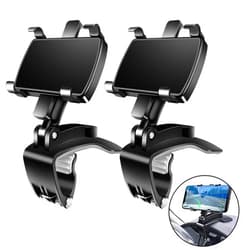 FONKEN Car Phone Mount, [2 Pack] Cell Phone Holder for Car 360 Degree Rotation Dashboard Clip Mount Car Phone Holder Compatible for iPhone 11 13/12 pro Max 8 8Plus Samsung S10 S9 S8 4