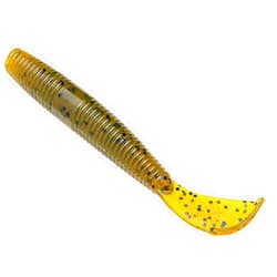Strike King Rage Ned Cut-R Worm 3-Inch Fishing Lure, Unique and Exclusive Tail Design