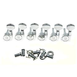 Wilkinson Left Handed EZ-LOK Post Guitar Tuning Keys Lefty Guitar Tuners Machine Heads Chrome