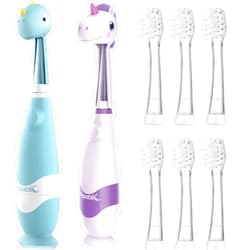 Papablic Toddler Sonic Electric Toothbrush with Covers for Babies and Toddlers Ages 1-3 Years, Debby Bundle with Arya