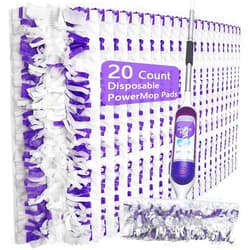 Mewvine Disposable Mop Pads for Swiffer PowerMop Multi-Surface Mopping Pad Refills | Safe on All Finished Floors | Compatible with Swiffer PowerMop (20 Count)