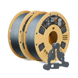 OVERTURE PETG Filament 1.75mm, 3D Printer Consumables, 2kg Filament (4.4lbs), Dimensional Accuracy Probability +/- 0.02 mm, Fit Most FDM Printers (Space Gray (2-Pack))