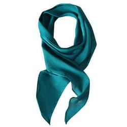 GERINLY Solid Color Long Neckerchief Pure Skinny Scarf Necktie for 50's Costume Party Wedding Cosplay Accessory