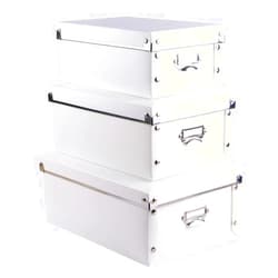 SEEKIND Decorative Storage Boxes with Lids,Water-Proof Storage Bins for Shoes,Clothes,Office …