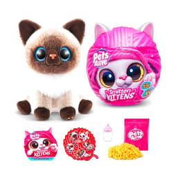 Pets Alive Smitten Kittens Surprise (Siamese Cat Mooloo) by ZURU Nurture Play Soft Toy Unboxing Adopt Interactive 10 Sounds