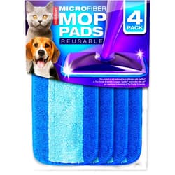 Millifiber Reusable Mop Pads Compatible with Swiffer WetJet (4 Pack) - Microfiber Mop Refill for Wet Mopping Cloths - Hardwood Floor Cleaning Spray Pads are Reusable Replacements