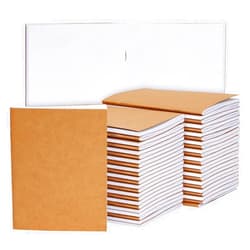 Paper Junkie 48 Pack Small Blank Notebooks for Kids Bulk, Kraft Paper Journals for Students, Sketching Drawing, Writing (4.3 x 5.6 In)
