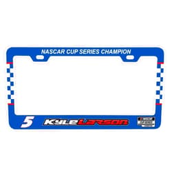 Generic R and R Imports Kyle Larson # 5 NASCAR Cup Series 2021 Champion Metal License Plate Frame, Blue