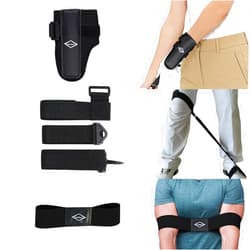 Scott Edward Golf Swing Aids, Golf Training Kit, Correct Training Swing Gesture Practice Tool for Golf Beginners, Incluing Golf Wrist Brace/Arm Band/Leg Band